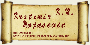 Krstimir Mojašević vizit kartica